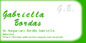 gabriella bordas business card