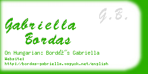 gabriella bordas business card